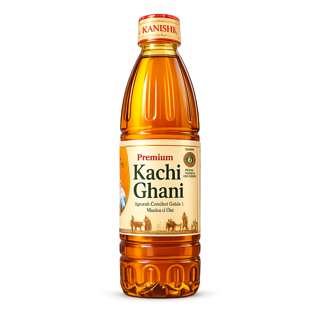 Kanishk Premium Kachi Ghani Yellow Mustard Oil - 1L