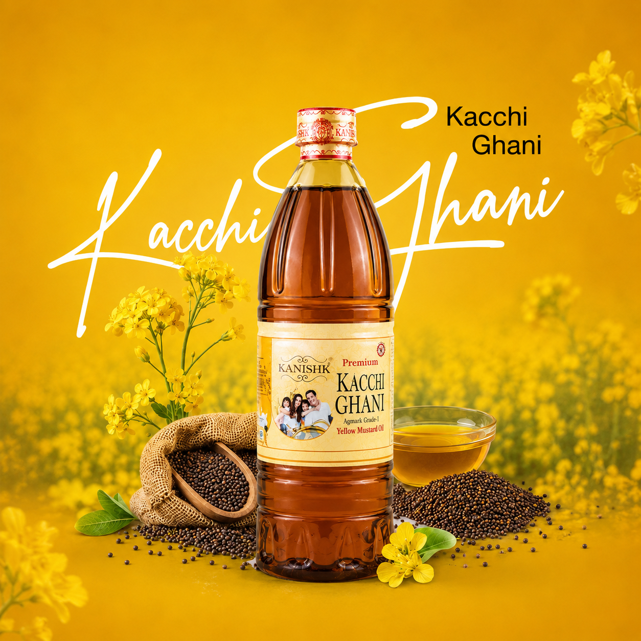Premium Kachi Ghani Mustard Oil - 1L