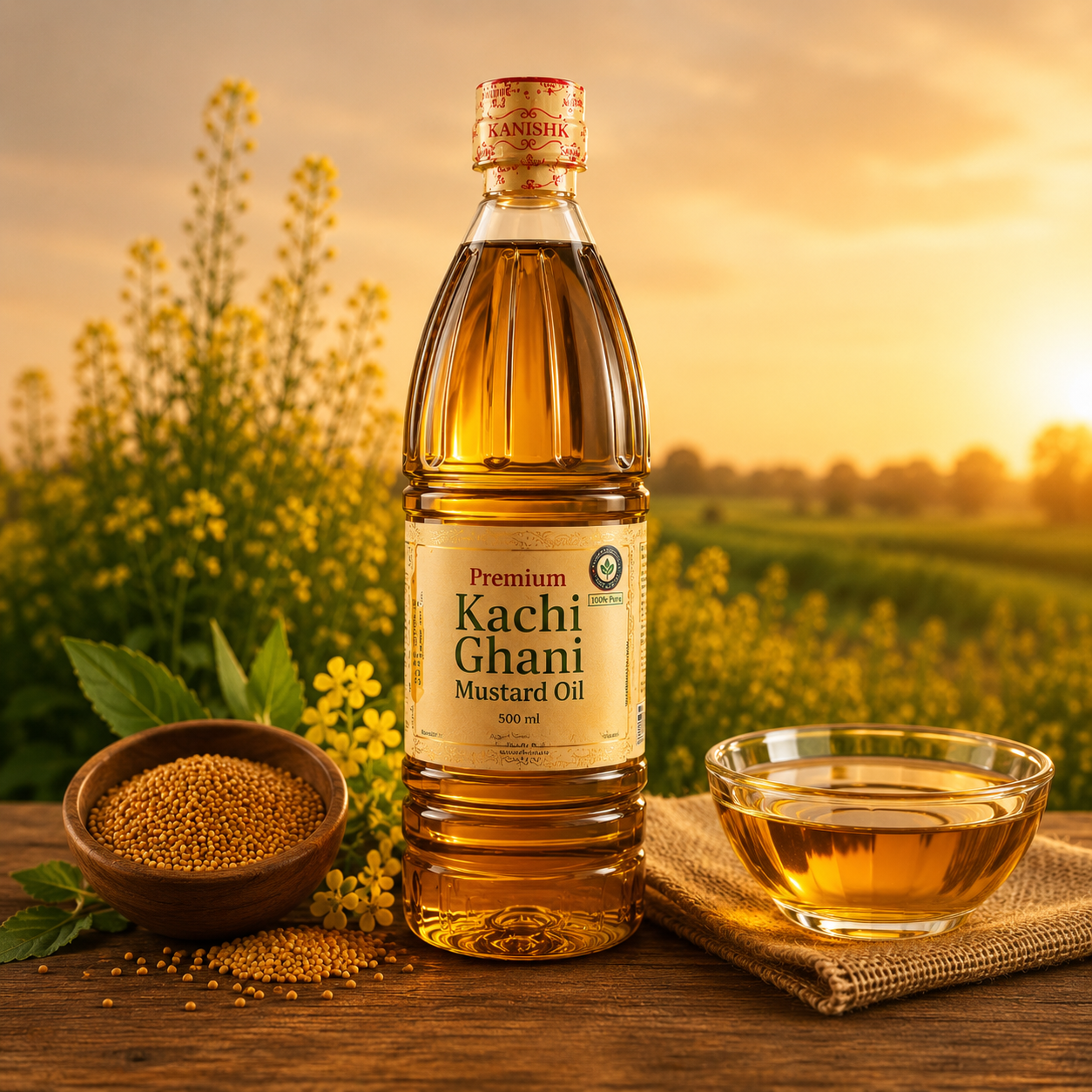 Premium Kachi Ghani Mustard Oil - 1L