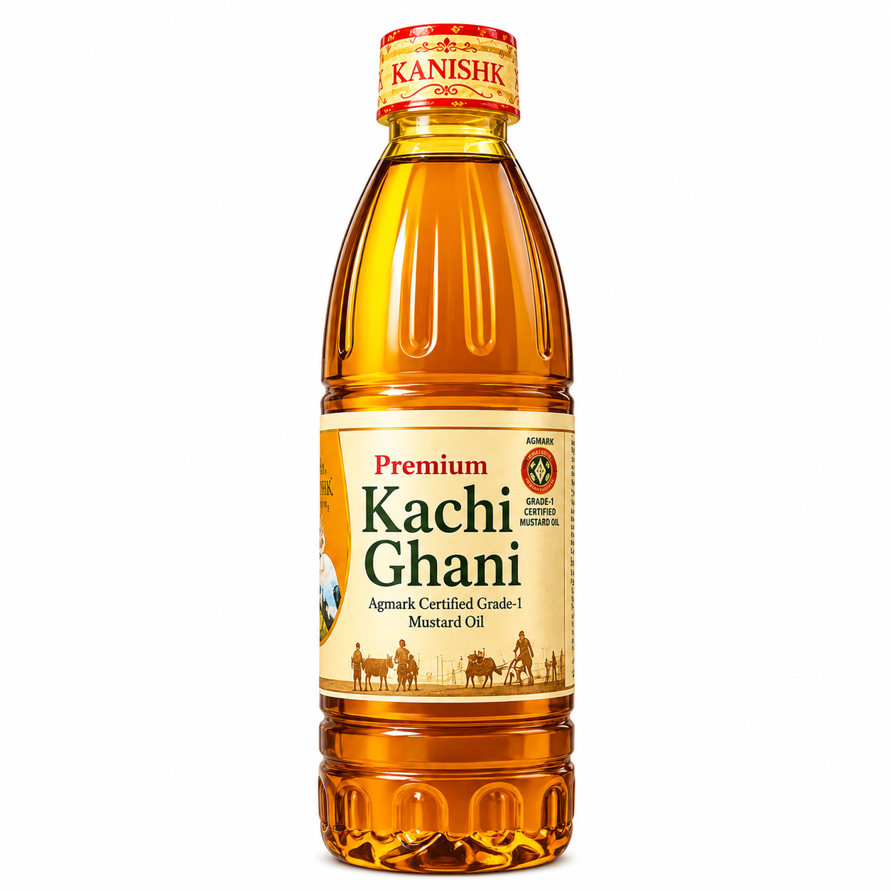 Kanishk Premium Kachi Ghani Yellow Mustard Oil - 1L